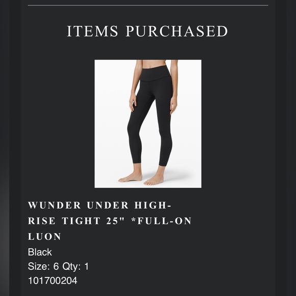 WUNDER UNDER HIGH-RISE TIGHT 25" *FULL-ON
LUON LuluLemon - Picture 4 of 7
